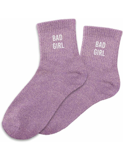 STC Chaussettes paillettes Bad Girl