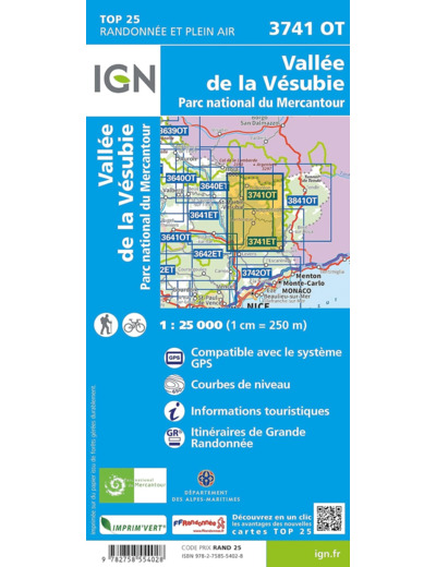 3741OT VALLEE DE LA VESUBIE PARC NATUREL DU MERCANTOUR