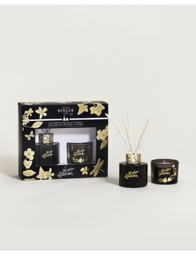 DUO MINI BOUQUET & BOUGIE LOLITA LEMPICKA - NOIR