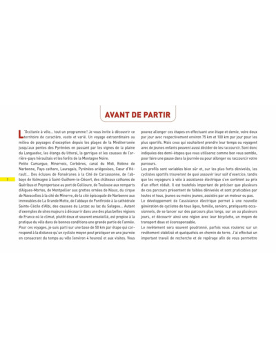 OCCITANIE VOL.1 VOYAGES A VELO ET VELO ELECTRIQUE - ITINERAIRES DE 2 A 6 JOURS : HERAULT, PYRENEES-O