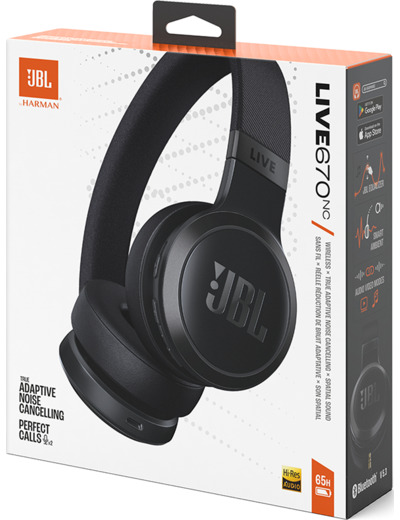 JBL Casque Bluetooth® Live 670NC ANC avec Micro Supra-auriculaire