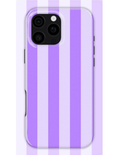 Purple Stripes Case | Coque de téléphone 3D 2en1 Ultra-résistante