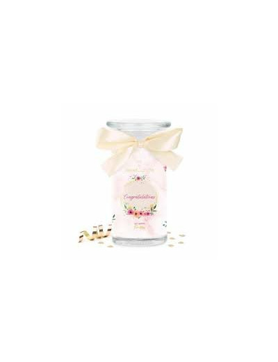 JewelCandle Bougie Bijou Boucles d'oreilles Congratulation