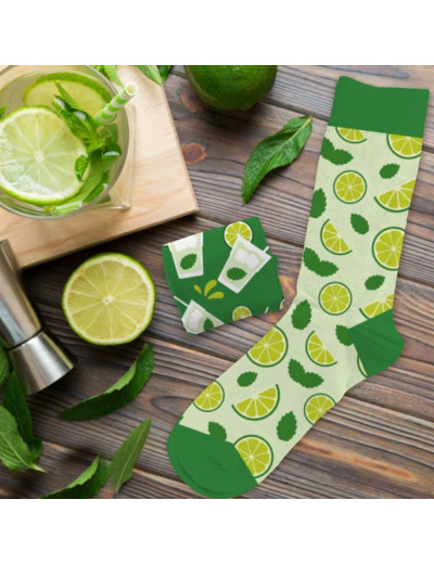 Chaussettes Humoristiques - Mojito Citron