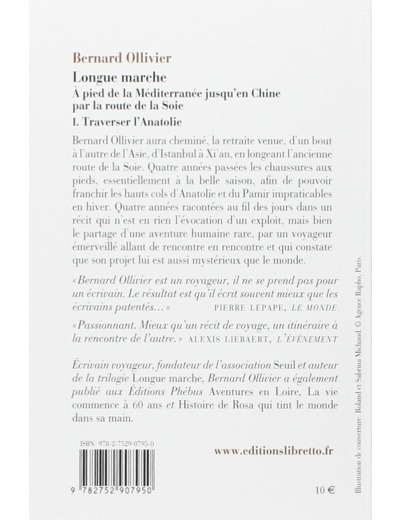 LONGUE MARCHE T1 TRAVERSER L'ANATOLIE - VOL01 - JUSQU'EN CHINE PAR LA ROUTE DE LA SOIE