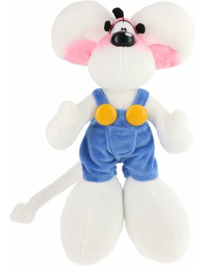Diddl Peluche 30 cm en Salopette Bleue