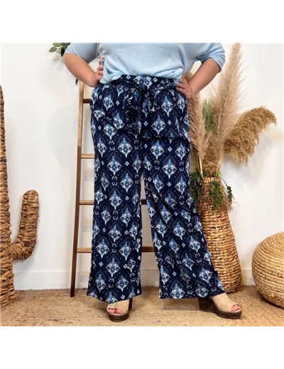 L789- pantalon “Z-one” Aquarelle (T40-T48) (marine)