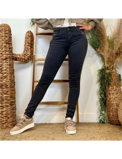 P072- Jean "Poches zippées" Melly.and.Co (Xs-Xl) (gris)