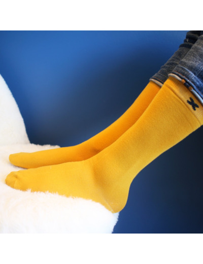 Chaussettes Crochepied Jaune Travolta