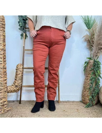 P162- Jean Slim Voggo T42-T50 (rouille)