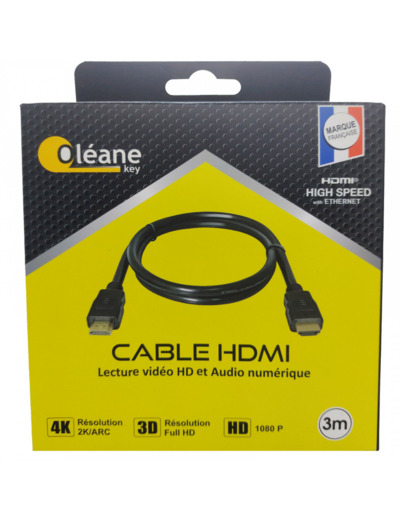 Câble HDMI 1.4 mâle/mâle