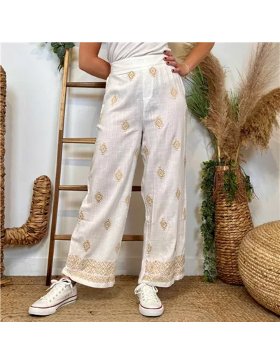 L784- Pantalon « Version Féminin » (T36-T40) (beige)