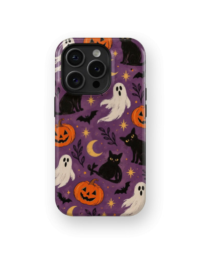 Purple Spooky | Coque de téléphone 3D 2en1 Ultra-résistante