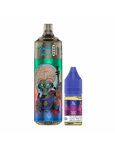 Puff 9k RandM Tornado rechargeable - Strawberry Watermelon Bubblegum
