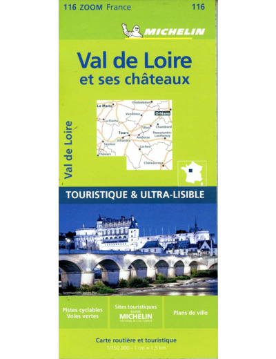 CARTE ZOOM VAL DE LOIRE ET SES CHATEAUX