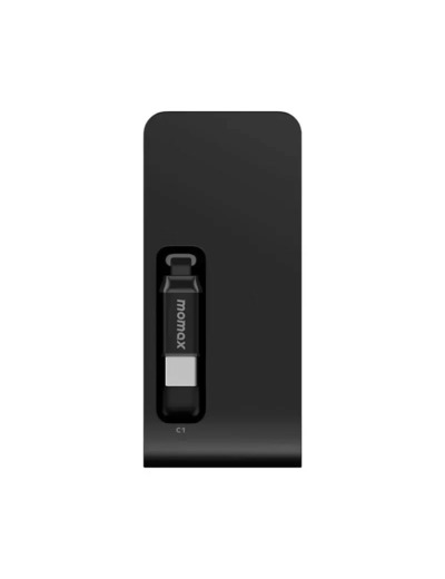 MOMAX Batterie externe 1-Pac Pass Mini+ 10 000 mAh 2 en 1 avec câble rétractable
