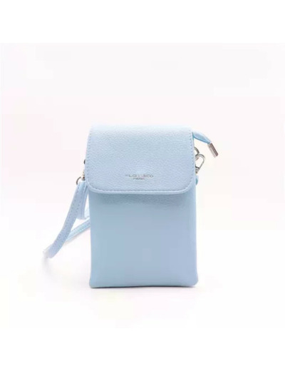 P427- Sac Téléphone Flora.and.Co (bleu ciel)