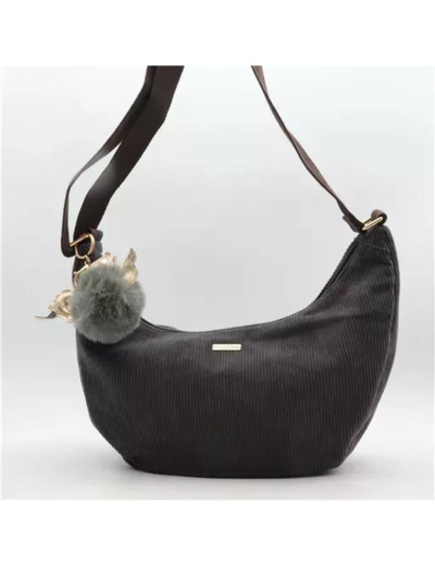 P403- Banane Velours cotelé Flora & Co (gris)