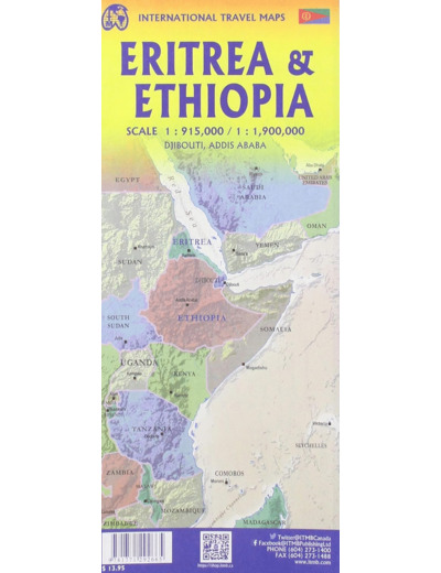 ETHIOPIA AND ERITREA 1 : 1,900,000