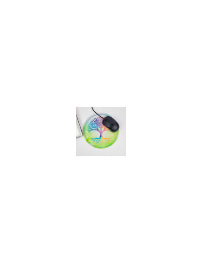 Tapis de souris rond Arbre de Vie