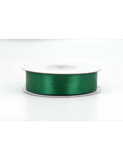 Ruban satin 18 mm de large par bobine de 25m Vert tres fonce