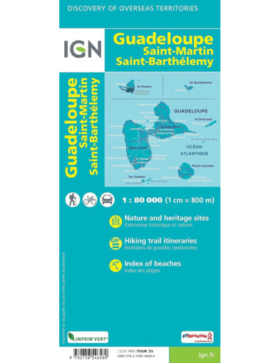 GUADELOUPE ST MARTIN ST BARTHELEMY LES SAINTES MARIE GALANTE