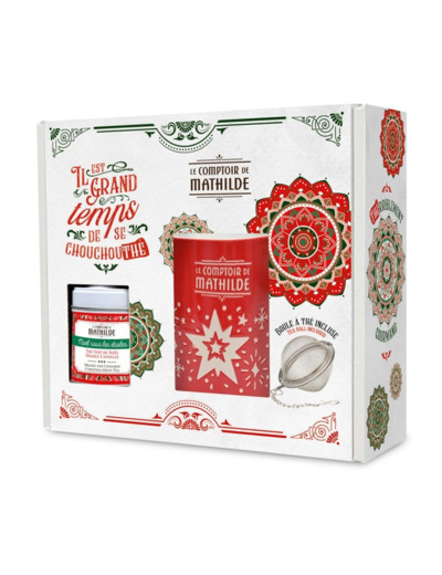 Coffret Noël Thé + Mug + Boule à Thé 25G