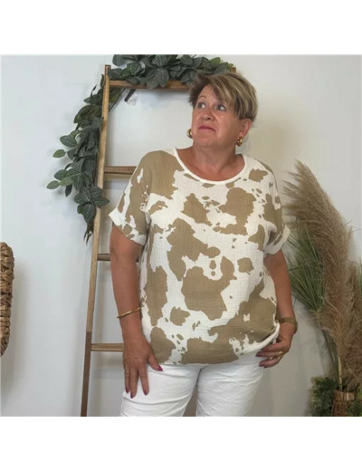 K761- Tunique Tachetée (Tu) 🇮🇹 (taupe)