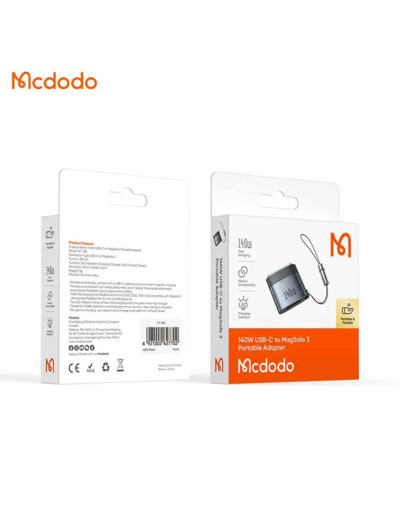 MCDODO Adaptateur OT-6850 Type-C vers Magsafe 3 140W Gris