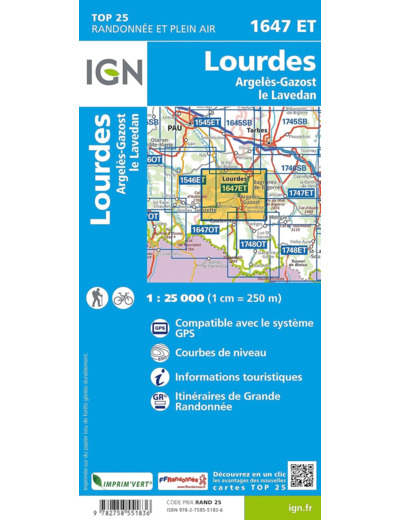 1647ET LOURDES ARGELES-GAZOST LE LAVEDAN