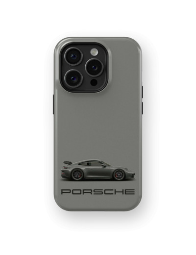 Grey Porsche | Coque de téléphone 3D 2en1 Ultra-résistante