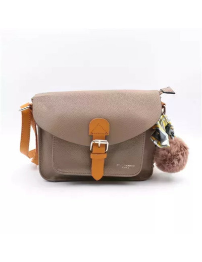 P403- Sac Flora and Co (taupe)