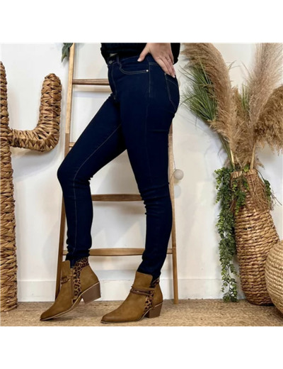 M973- Jean coupe Slim Voggo (T36-T44) (brut)