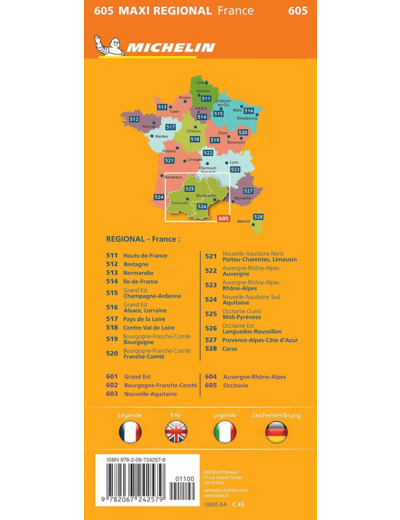 CARTE REGIONALE MAXI - OCCITANIE