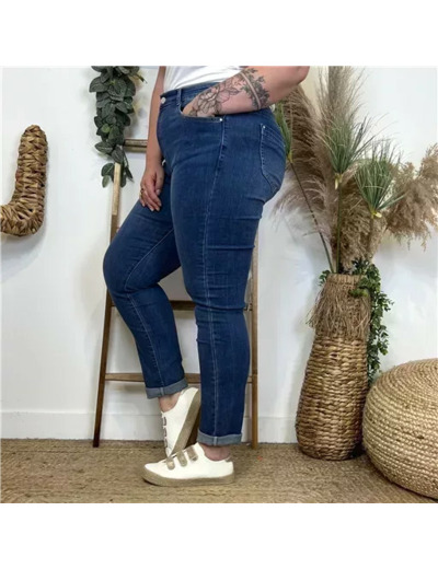 N210- Jean 7/8ème Voggo (T42-T50 (denim foncé)