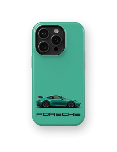 Turquoise Porsche | Coque de téléphone 3D 2en1 Ultra-résistante