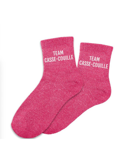 STC Chaussettes à paillettes Team casse couille