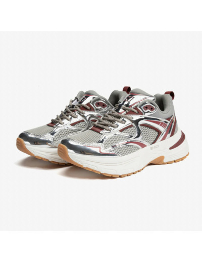Sport Athletic  Ibiza - Silver / Dark Red - SJ