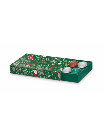 Coffret Noël - 10 LUMIGNONS ET 1 PHOTOPHORE