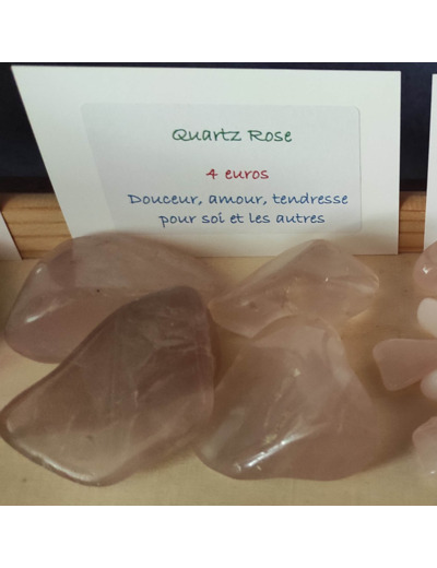 Galet quartz rose