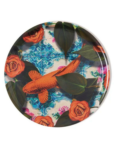 Plateau rond Azulejo