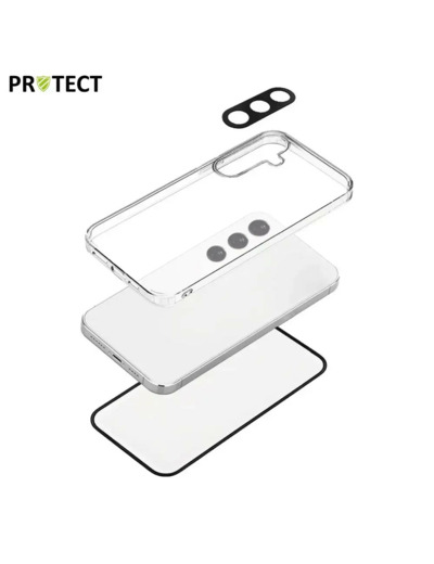 PROTECT Pack de Protection Coque + Protection Lentille + Verre Trempé Samsung (Tous les modèles)