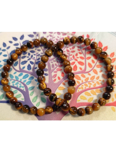 Bracelet "Triple Protection" en Oeil de Tigre, Hématite et Obsidienne Noire