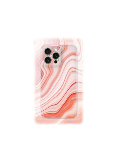 Coque de protection pour smartphone Rose bonbon - Collection Pierre raffinée