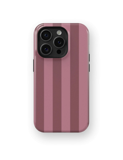 Pastel Cherry Stripes Case | Coque de téléphone 3D 2en1 Ultra-résistante