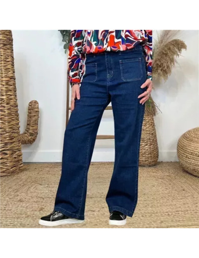 N013- Jean Seventies Voggo (T36-T44) (denim foncé)