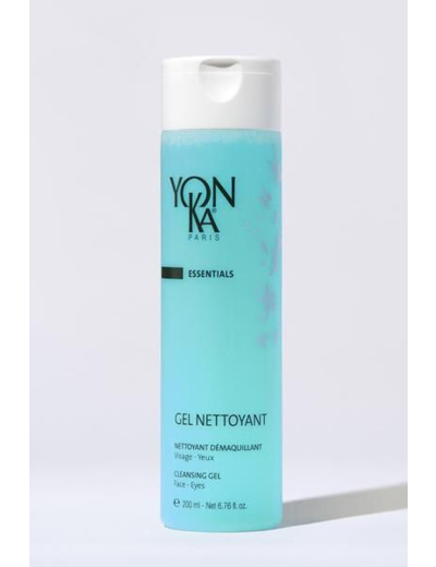 Gel Nettoyant Moussant Yonka 200ml - Visage, Yeux & Lèvres - Démaquille, Nettoie et Purifie