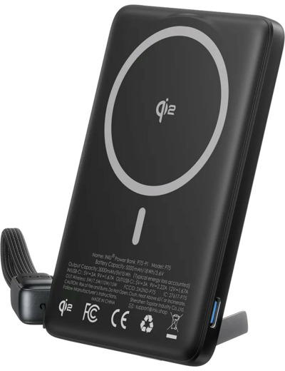 INIU MagPro Slim Powerbank sans fil MagSafe/Qi 5000mAh 15W