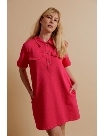 Adeline - Robe Fuchsia
