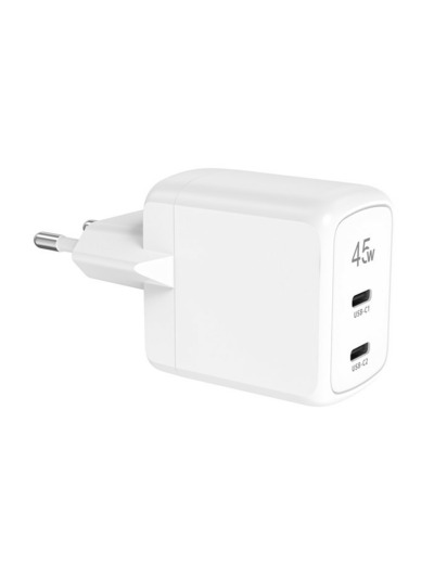 TIGER POWER LITE CHARGEUR SECTEUR GAN 45W 2 USB-C